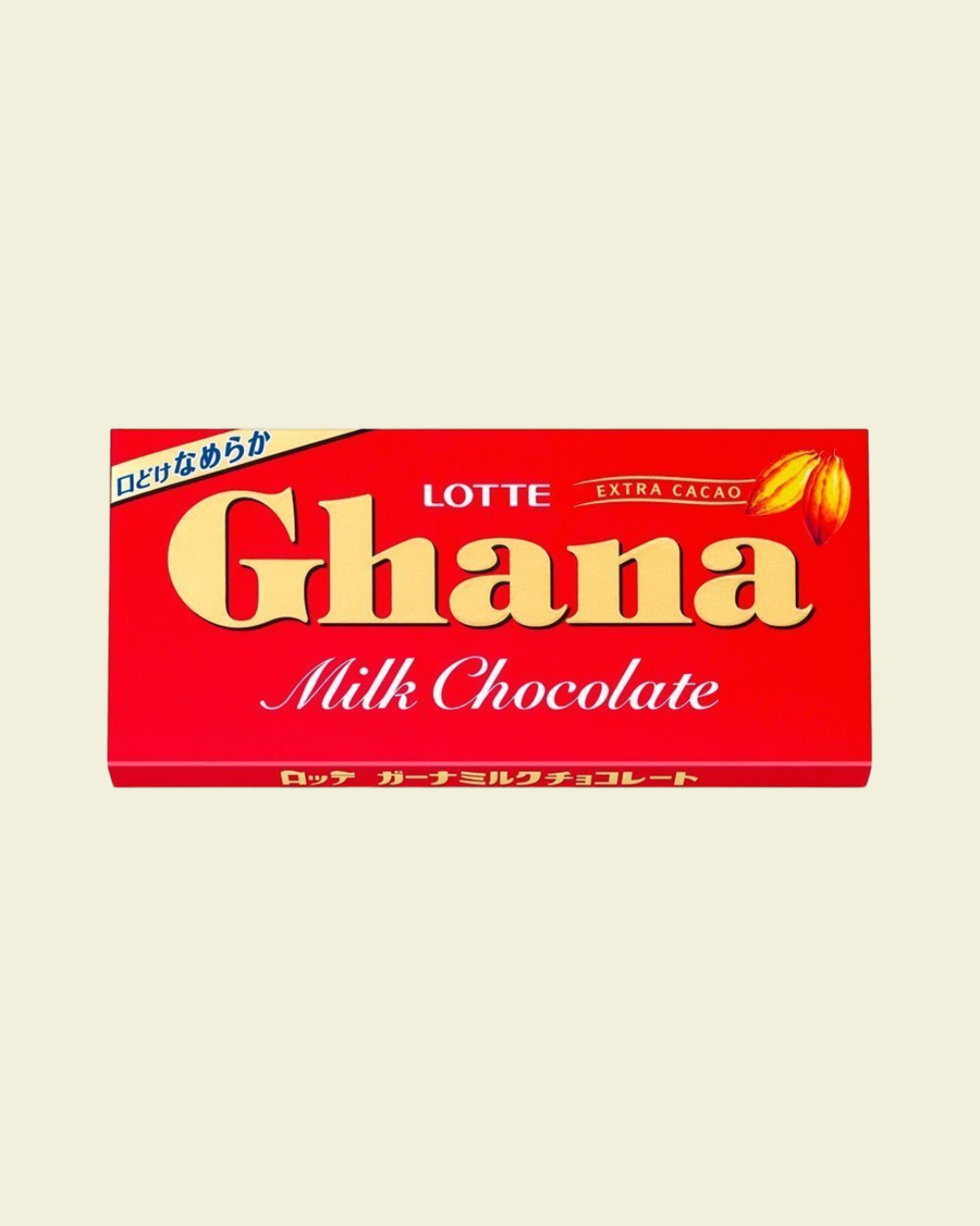 Lotte Ghana Milk Chocolate (Original Red) (50g)