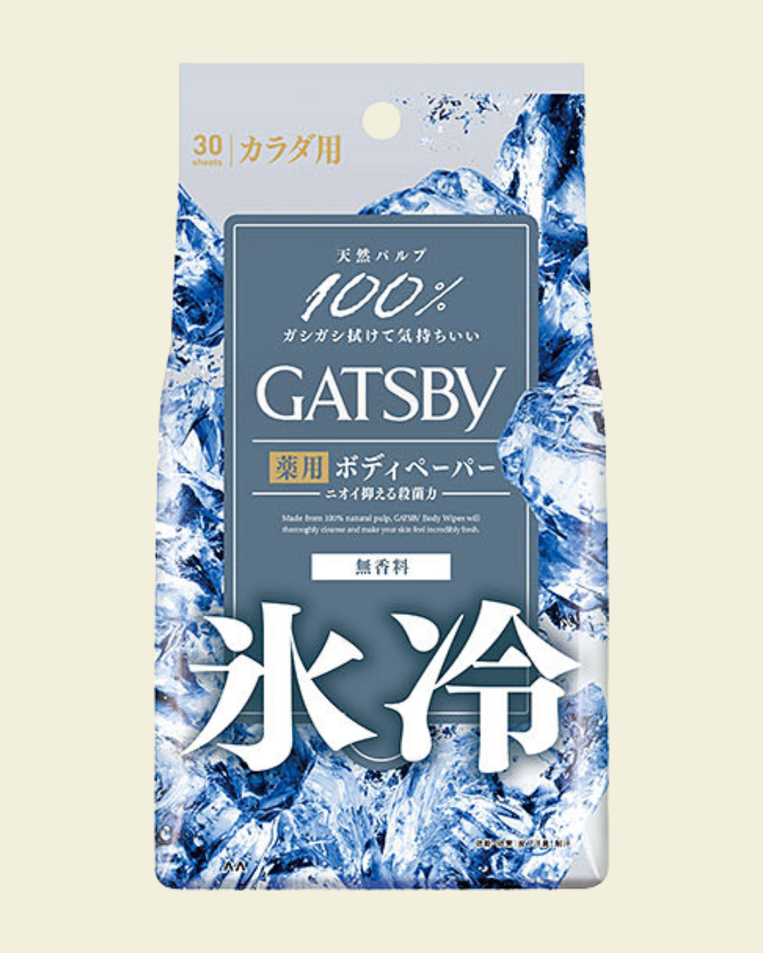 GATSBY Ice-Type Deodorant Body Wipes Ice