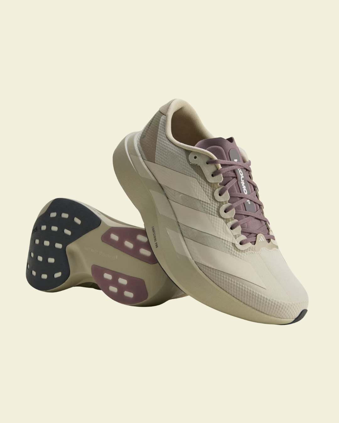 adidas Adizero Evo SL Woven Running Shoes / Putty Grey | Alumina | Shadow Fig