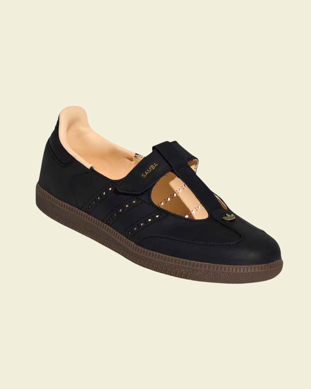 adidas Originals Samba Jane (T-Strap Edition) Core Black / Crystal Sand / Gum