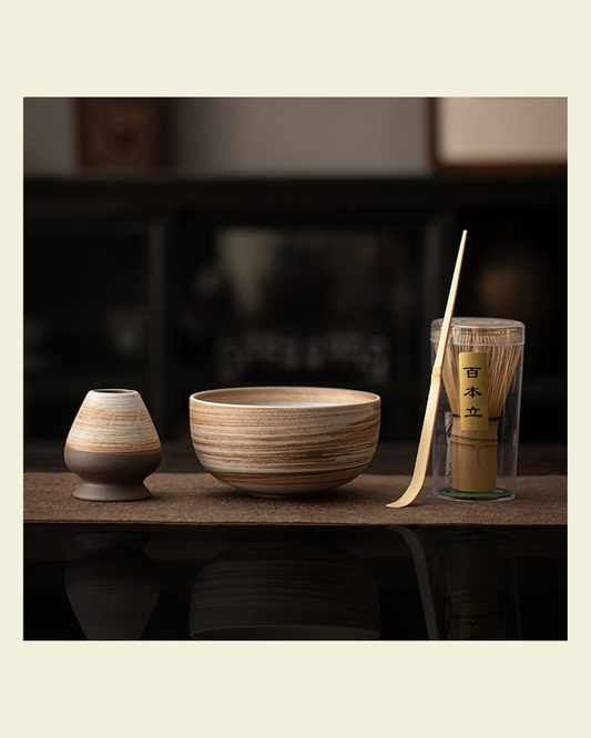 Bamboo Ceramic Matcha Set