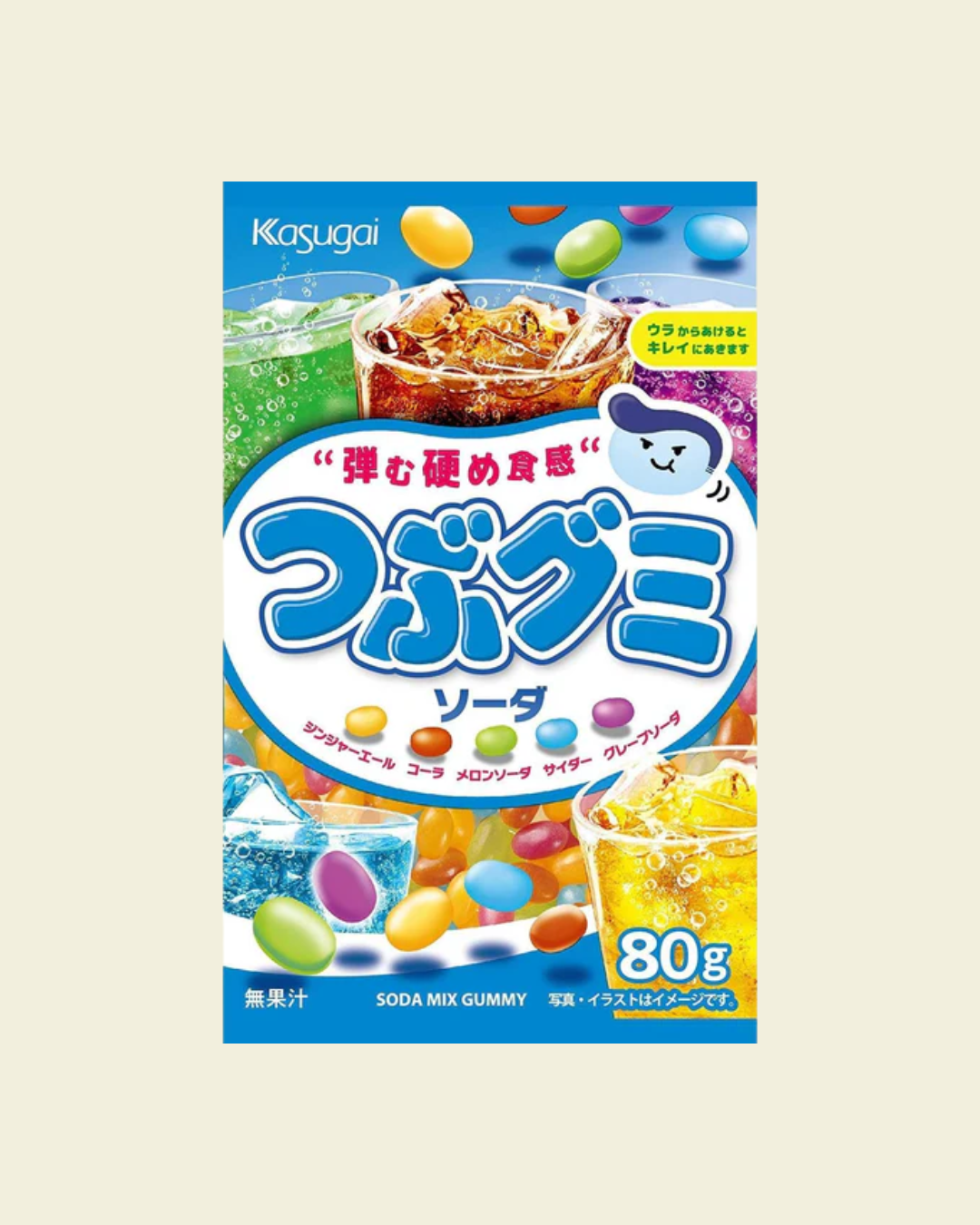 Kasugai Tsubu Gummy (80g/85g)