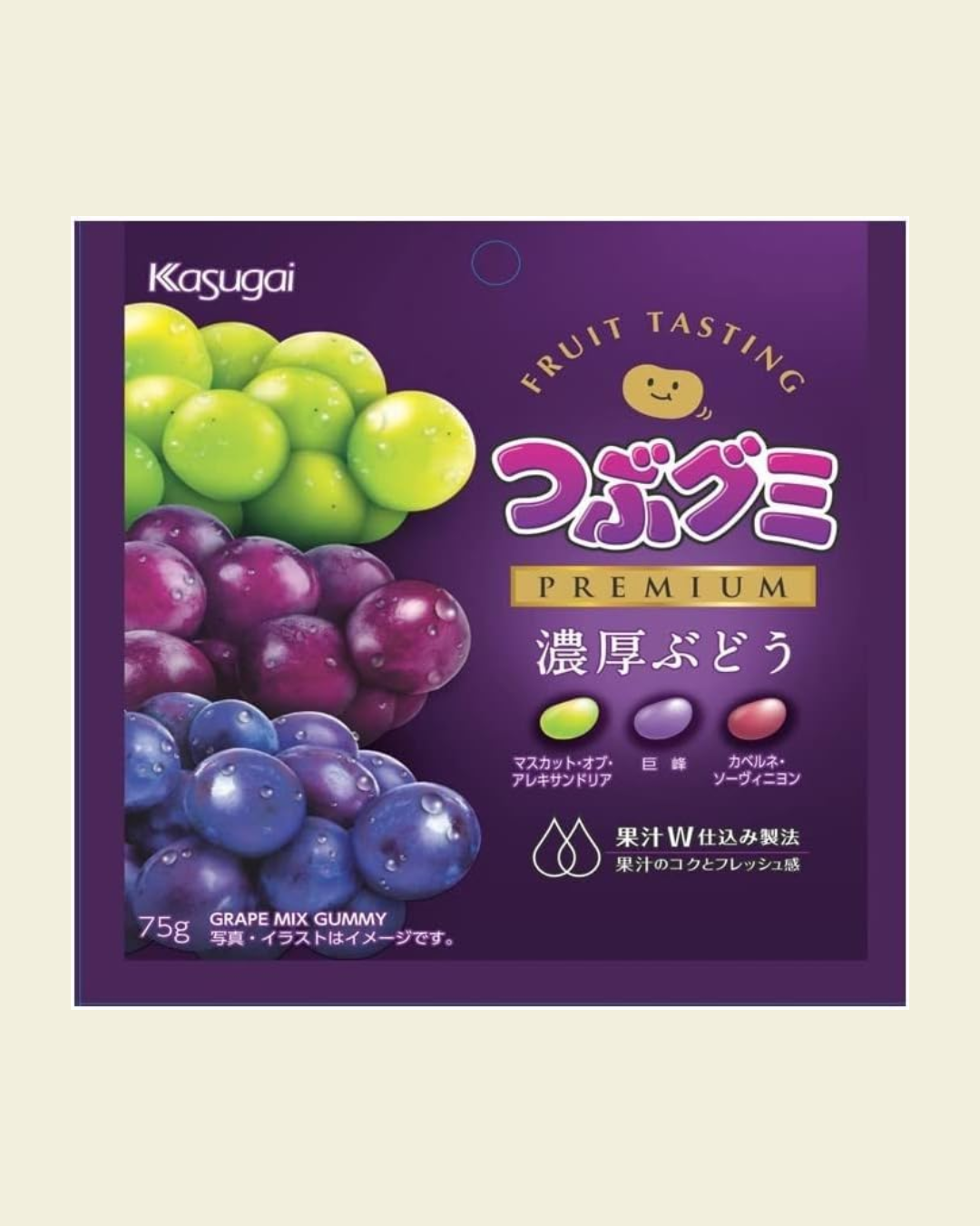 Kasugai Tsubu Gummy (80g/85g)