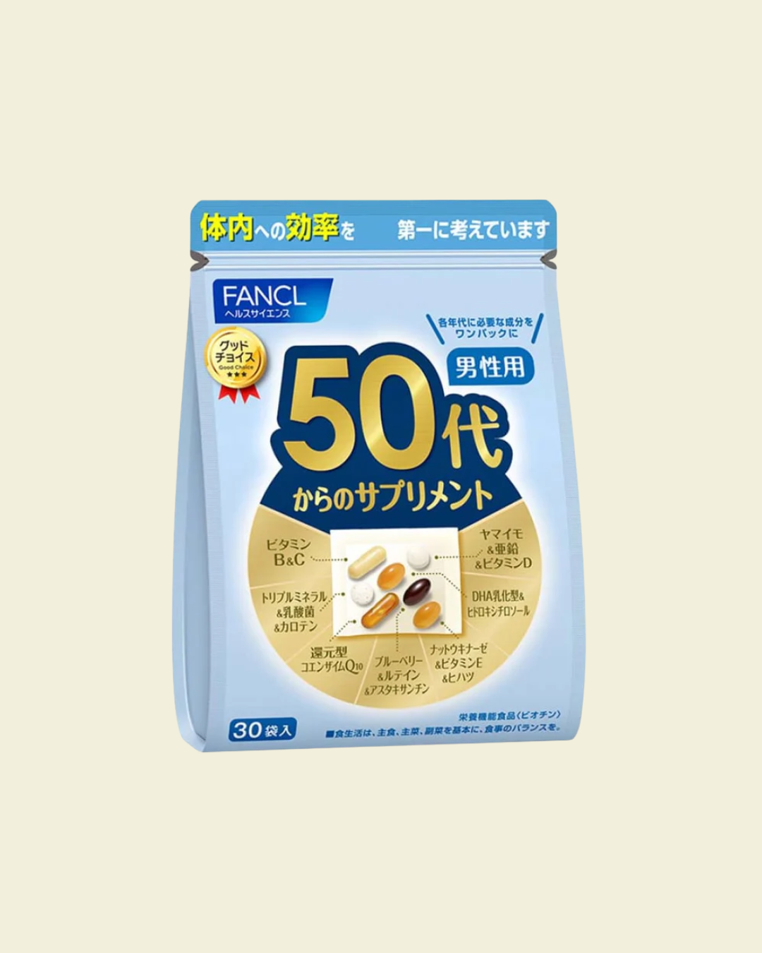FANCL Good Choice Men’s 50s (30-Day Supply)