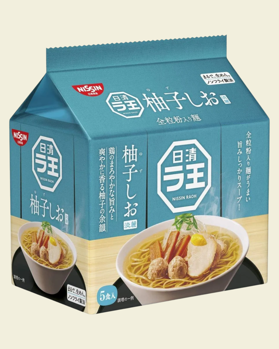 Nissin Raoh Shio (Clear Chicken & Seafood Salt) (5-pack)