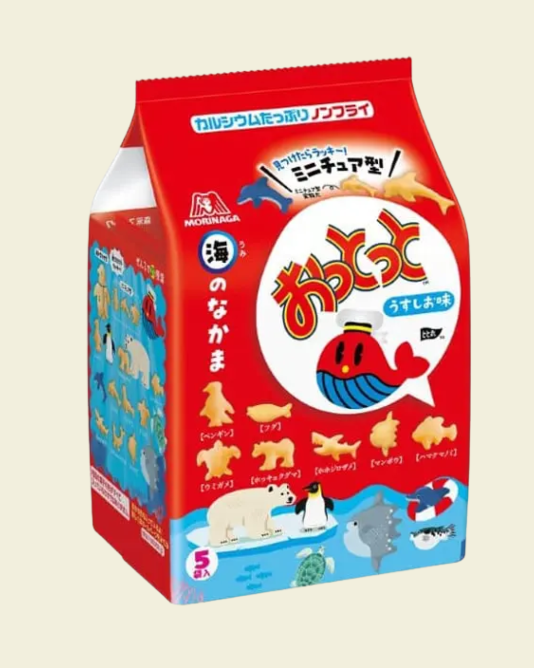 Morinaga Ottotto (Light Salt Flavor) - Blue Bear Edition (5-Bag Share Pack)