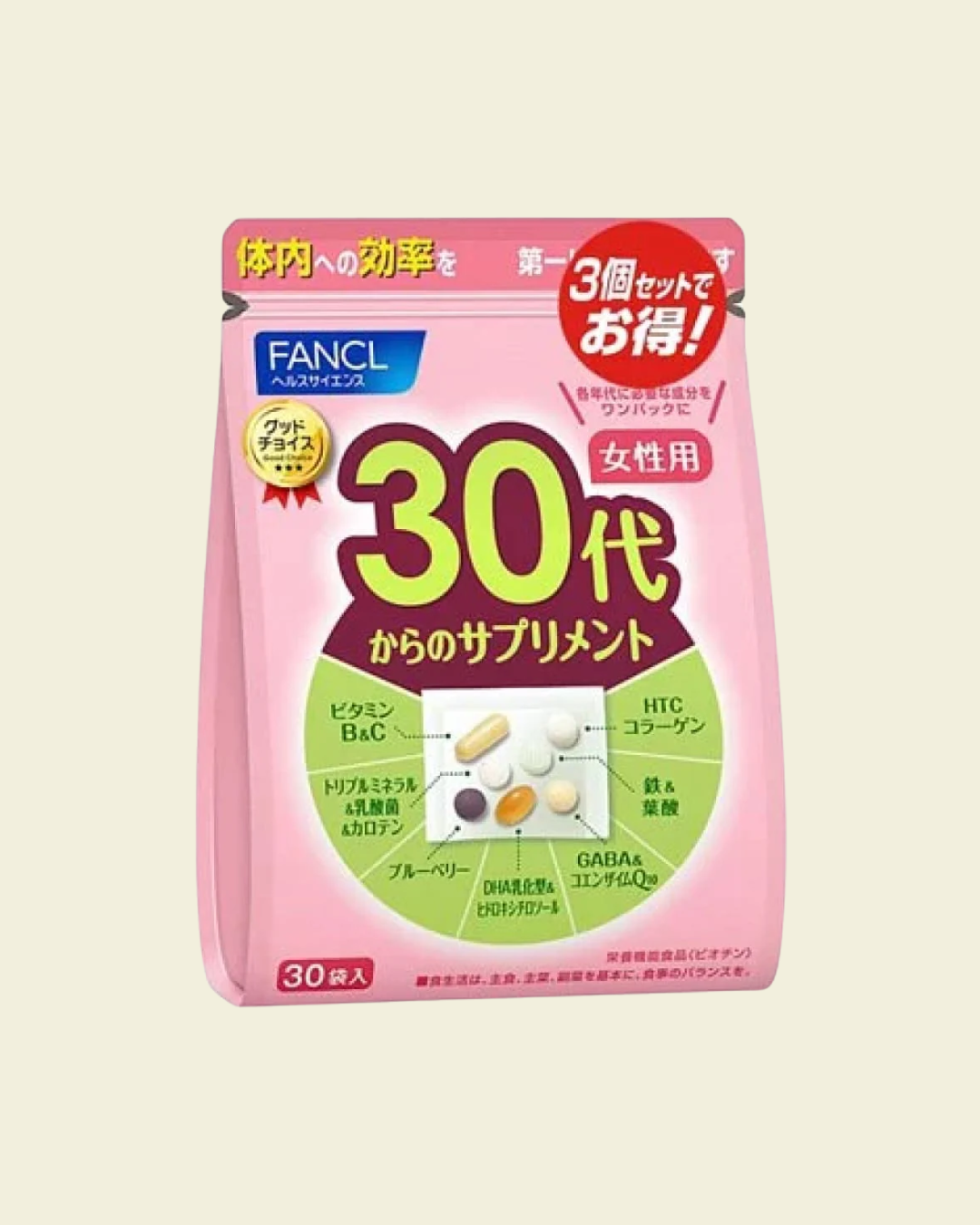 DHC Supplement for Women in their 30s (Approx. 15–30 day supply)