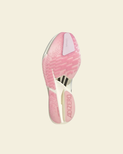 adidas ADIZERO ADIOS PRO 4 “Sakura“ Core White / Silver Metallic / Bliss Pink