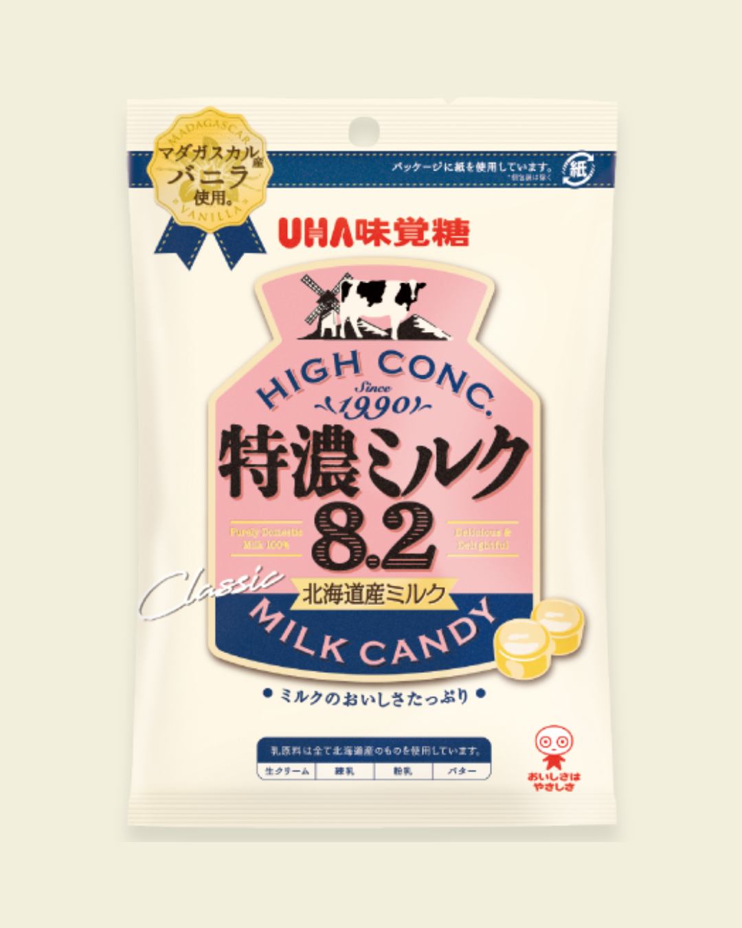 UHA Mikakuto Tokuno Milk 8.2