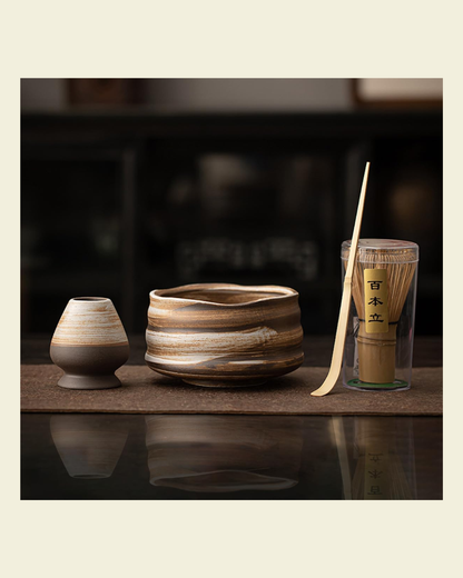 Bamboo Ceramic Matcha Set