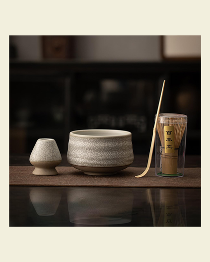 Bamboo Ceramic Matcha Set