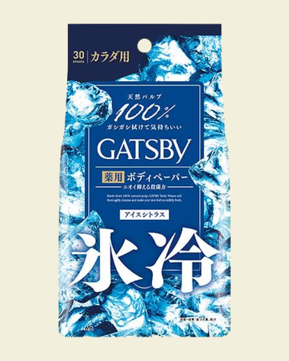 GATSBY Ice-Type Deodorant Body Wipes Ice