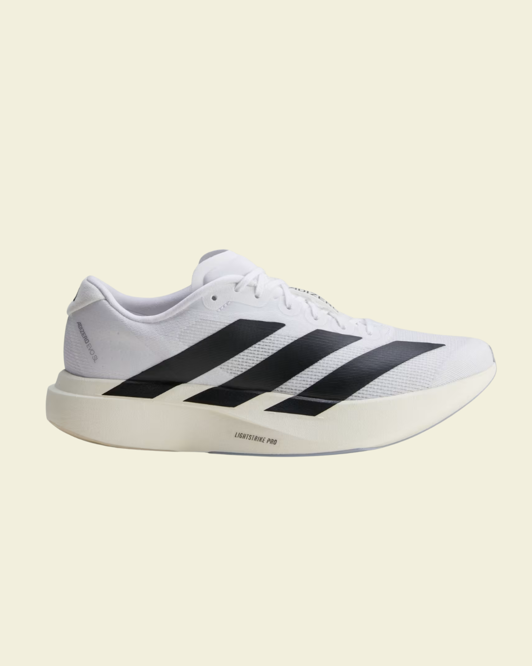 adidas Adizero Evo SL Woven Running Shoes / Cloud White | Core Black | Dash Grey