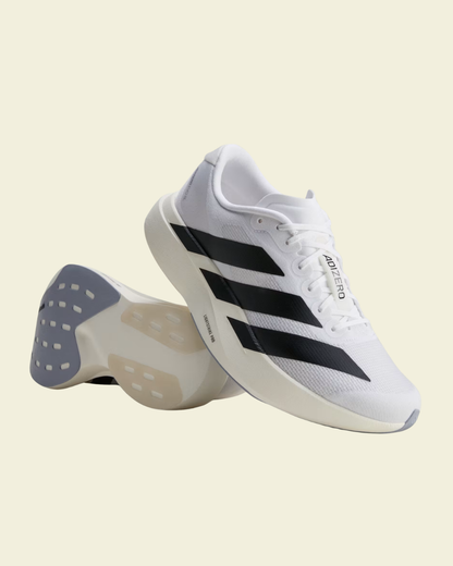 adidas Adizero Evo SL Woven Running Shoes / Cloud White | Core Black | Dash Grey