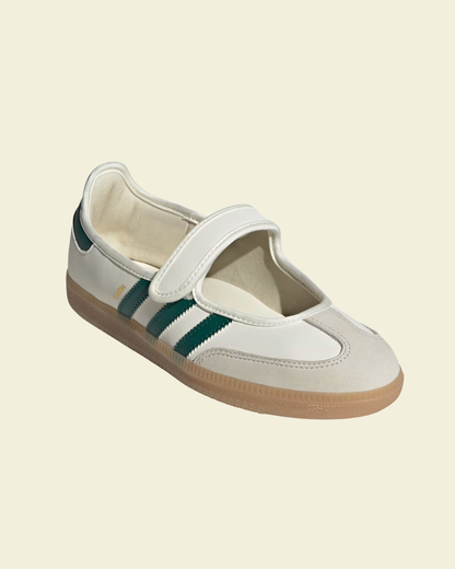 Adidas SAMBA JANE Off White / Collegiate Green / Gold Metallic