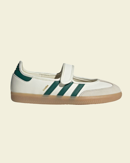 Adidas SAMBA JANE Off White / Collegiate Green / Gold Metallic