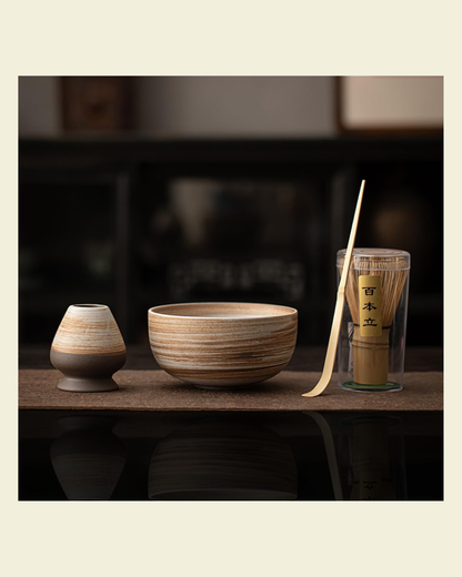 Bamboo Ceramic Matcha Set