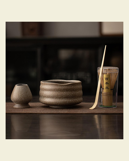 Bamboo Ceramic Matcha Set