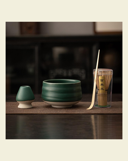 Bamboo Ceramic Matcha Set