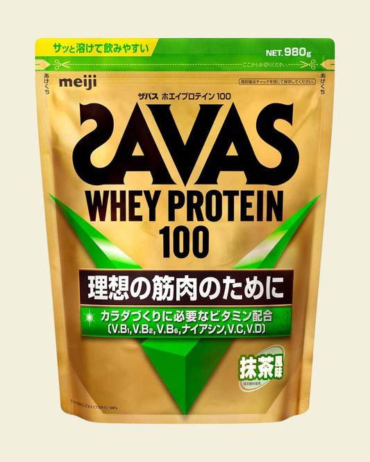 SAVAS Whey Protein 100 Matcha Flavor 980g