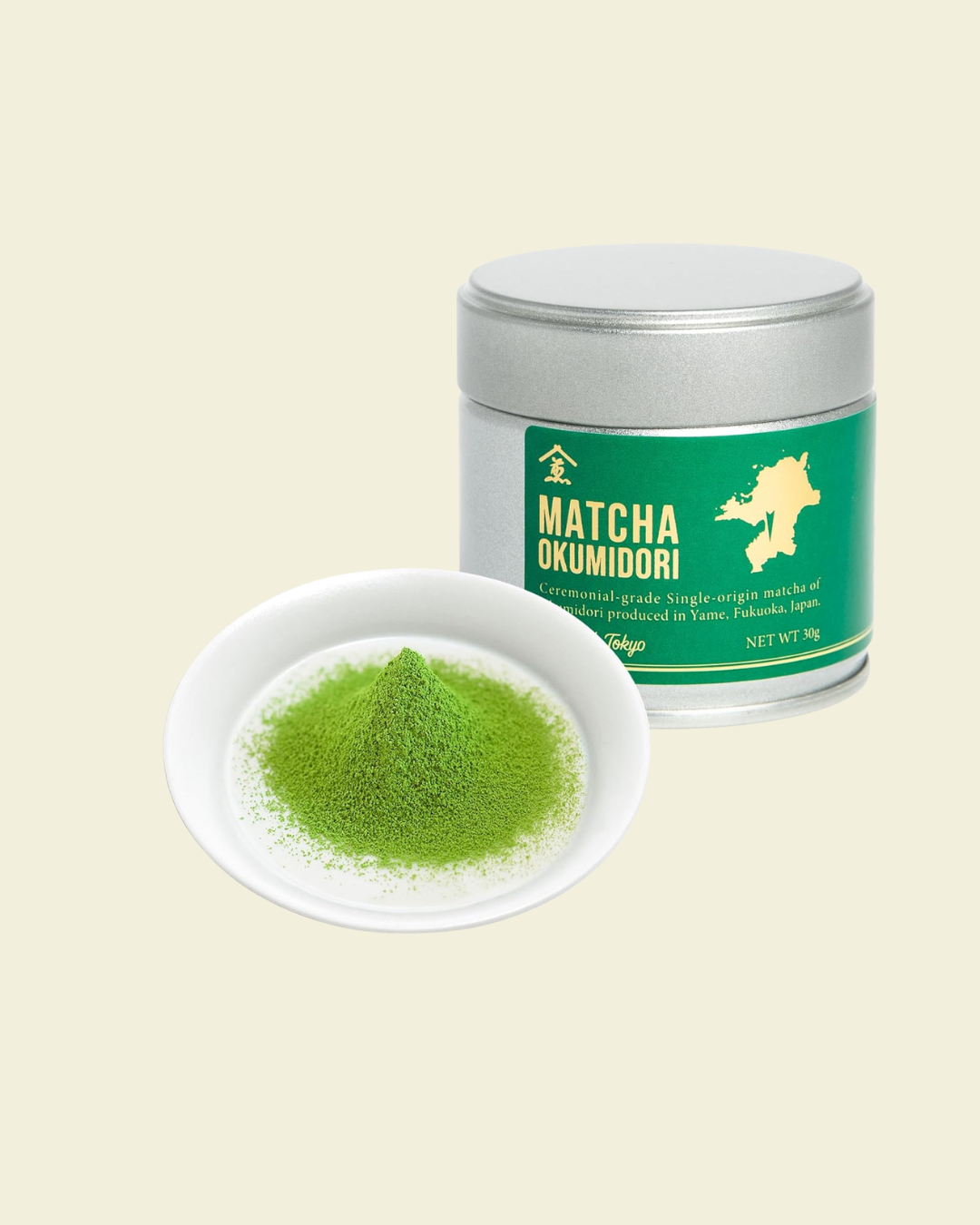 Matcha Okumidori, Stone Millar, 10 Micron Granules for Tea Ceremonies