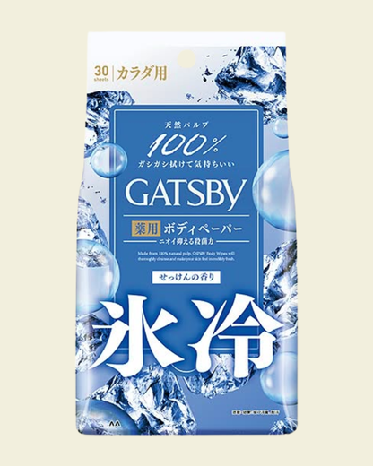 GATSBY Ice-Type Deodorant Body Wipes Ice