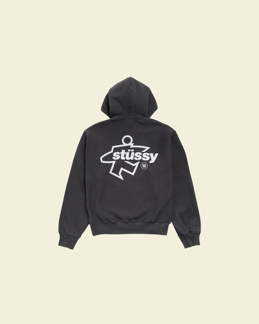 Dot Surf Puff Print Zip Hoodie